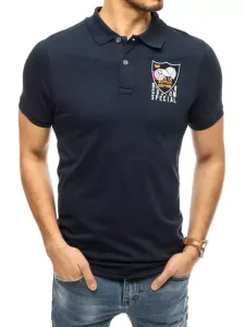 Jednoduché granátové pánske POLO tričko