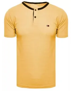 Pánske tričko BUTTONS žlté