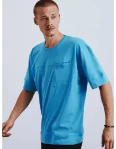 Pánske tričko modrej s vreckom