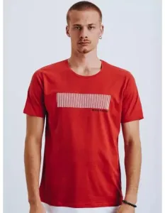 Pánske tričko s potlačou červené #1828677