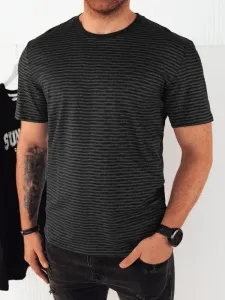 Pánske tričko s potlačou čiernej farby Dstreet RX5398 #9391713