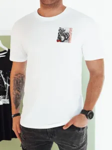 Pánske tričko s potlačou Farba Biely DSTREET RX5481