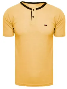 Pánske tričko v peknej horčicovej farbe #1982384