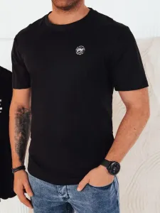 Trendy čierne tričko s jemným logom