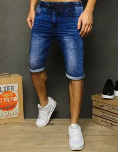 Men's denim blue shorts #4295972