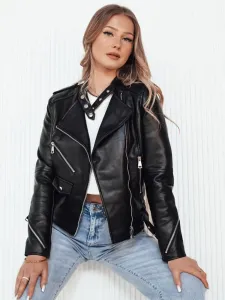 ROLDAN Women's Leather Jacket Black Dstreet #9569881