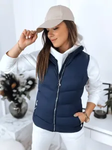 Women's quilted vest MARIN navy blue Dstreet