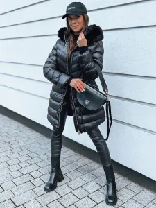 Women's quilted winter jacket MILLOW black Dstreet #8363721