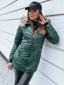 Women's quilted winter jacket SOLARIS green Dstreet