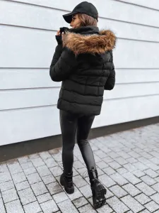 Women's quilted winter jacket VERSES black Dstreet #8654923