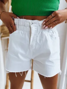 Women's denim shorts CHLOE white Dstreet #7378482