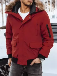 Pánska bordová zimná bunda #1986415