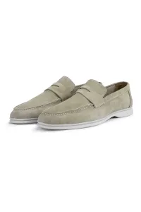 Ducavelli Ante Suede Genuine Leather Men's Casual Shoes Loafers Sand Beige