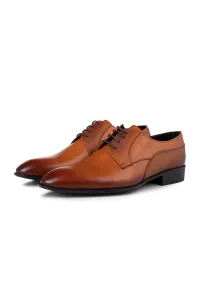 Ducavelli Elite Genuine Leather Men's Classic Shoes, Derby Classic Shoes, Lace-Up Classic Shoes