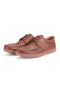Ducavelli Jazzy Genuine Leather Men's Casual Shoes Tan