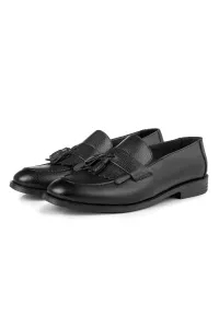 Ducavelli Tassel Genuine Leather Men's Classic Shoes, Loafers Classic Shoes, Loafers