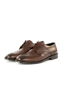 Ducavelli Tira Genuine Leather Men's Classic Shoes, Derby Classic Shoes, Lace-Up Classic Shoes