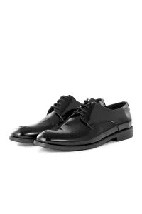 Ducavelli Tira Genuine Leather Men's Classic Shoes, Derby Classic Shoes, Lace-Up Classic Shoes