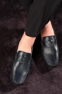Ducavelli Zwang Genuine Leather Men's Casual Shoes, Loafers, Lightweight Shoes, Genuine Leather Loafers