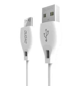 Dudao L4M kábel USB / Micro USB 2.4A 2m, biely (L4M 2m white)