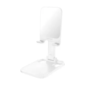 Dudao desk telescopic stand foldable phone holder tablet white (F5XS whie)