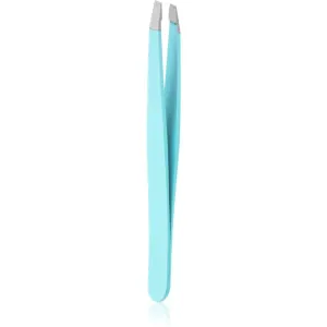 DuKaS Solista 184 pinzeta so zošikmeným koncom na obočie Stainless Turquoise 9,5 cm