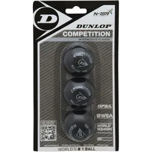 Dunlop COMP 3BBL Loptička na squash, čierna, veľkosť