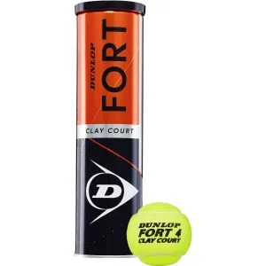 Dunlop FORT CLAY COURT 4 KS Tenisové loptičky, mix, veľkosť