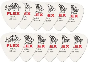 Trsátko / Brnkátko - brnkátka Tortex Flex Standard (vrecko 12 ks) - hrúbka: 0,50 mm - červený nápis