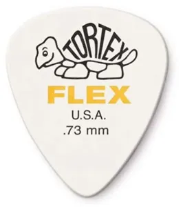 Trsátko / Brnkátko - brnkátko Tortex Flex Standard, hrúbka: 0,73 mm - žltý nápis (celé balenie = 72