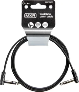 Dunlop MXR DCISTR3RR Ribbon TRS Cable Čierna 0,9 m Zalomený - Zalomený #6988531