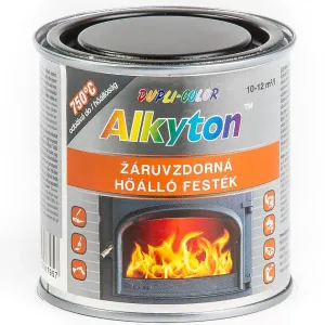 ALKYTON žiaruvzdorný 750°C - farba odolná vysokým teplotám strieborná 250 ml