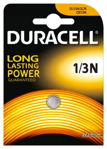 Duracell Dl1/3N Battery, Lithium, 1/3N, 160Mah, 3V