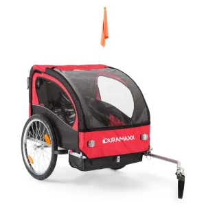 DURAMAXX Trailer Swift, príves na bicykel pre dieťa, 2 sedadlá, 20 kg max