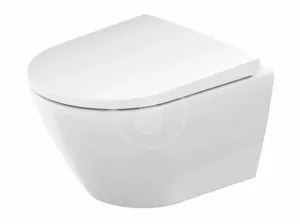 DURAVIT - D-Neo Závesné WC s doskou SoftClose, Rimless, biela 45880900A1