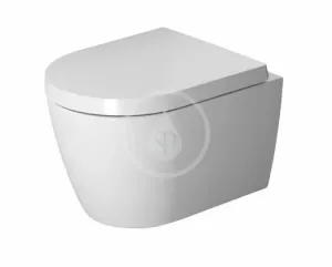 DURAVIT - ME by Starck Závesné WC Compact, Rimless, biela/matná biela 2530092600 #5935362
