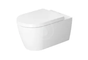 DURAVIT - ME by Starck Závesné WC s doskou SoftClose, Rimless, s WonderGliss, biela 45290900A11