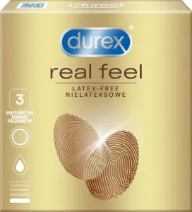 Durex Real Feel - bezlatexové kondómy (3 ks) #71184