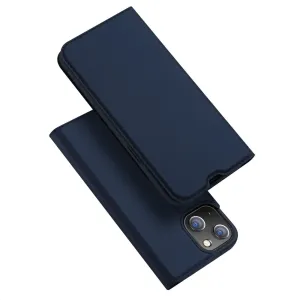 Dux Ducis Skin Leather case, knižkové púzdro, iPhone 13 Mini, modré