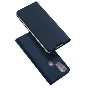 Dux Ducis Skin Pro knižkové kožené puzdro na Motorola Moto G10/G20/G30/G10 Power, modré