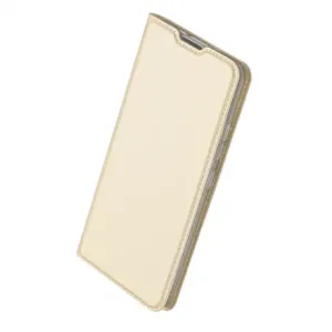 DUX DUCIS Skin Pro knižkové kožené puzdro na Motorola Moto G10/G20/G30/G10 Power, zlaté