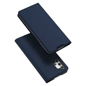 DUX DUCIS Skin Pro knižkové kožené puzdro na Samsung Galaxy A32 5G, modré