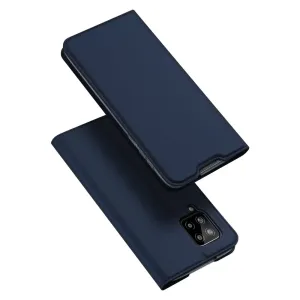 DUX DUCIS Skin Pro knižkové kožené puzdro na Samsung Galaxy A42 5G, modré