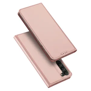 Dux Ducis Skin Pro knižkové kožené puzdro na Samsung Galaxy S23 Plus, ružové
