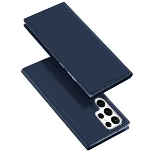 Dux Ducis Skin Pro knižkové kožené puzdro na Samsung Galaxy S23 Ultra, modré