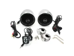 Zvukový systém s reproduktormi Bluetooth STU na motocykel #3750346