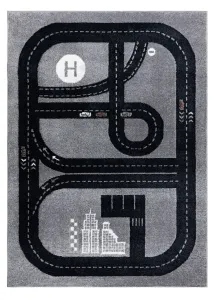 Detský kusový koberec Fun Track grey Rozmery kobercov: 120x170