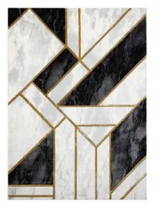 Kusový koberec Emerald 1015 black and gold Rozmery kobercov: 200x290