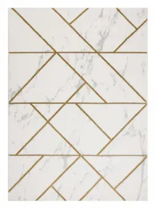 Kusový koberec Emerald geometric 1012 cream and gold Rozmery kobercov: 200x290