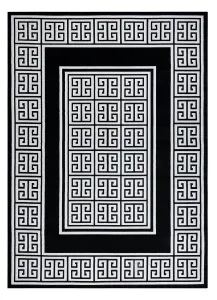 Kusový koberec Gloss 6776 85 greek black/ivory Rozmery kobercov: 200x290